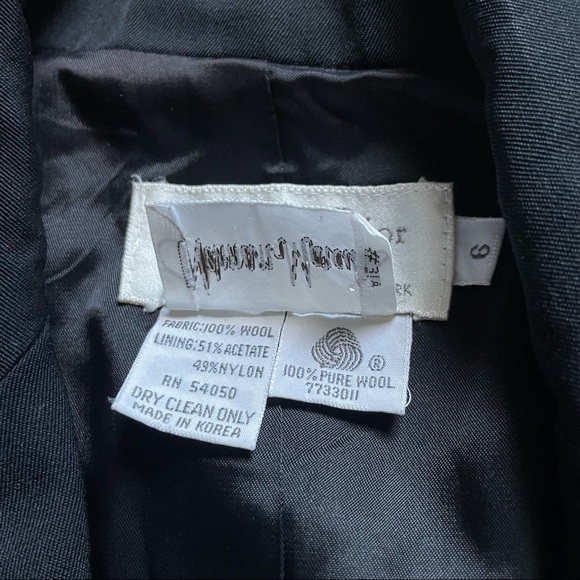 CHRISTIAN DIOR Black Blazer - 100% Wool - Picture 4 of 7